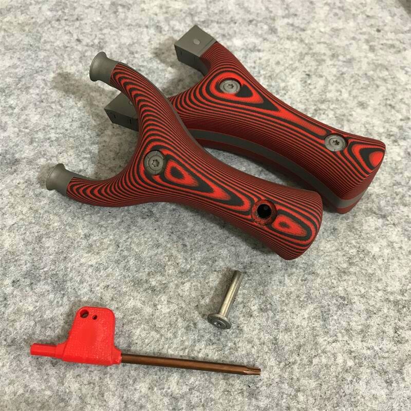 Titanium alloy g10 patch flying tiger slingshot screw accessories rivets