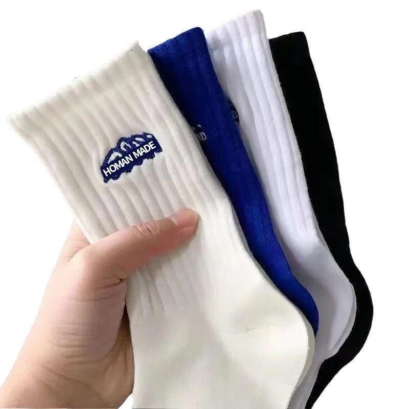 Trendy Socks for Men, Mid-Calf Socks for Autumn and Winter, Men's Snow Mountain Socks, Couple Socks for Women, Ins-Style Trendy Sports Basketball Long Socks