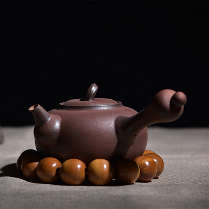 Handcrafted side of Taiwan Boiling Clay Pot of Kettle Sand with Black Crystal Furnace Charcoal Stove Special Kung Fu Boiling Kettle Coarse Pottery Jade Book Simmering