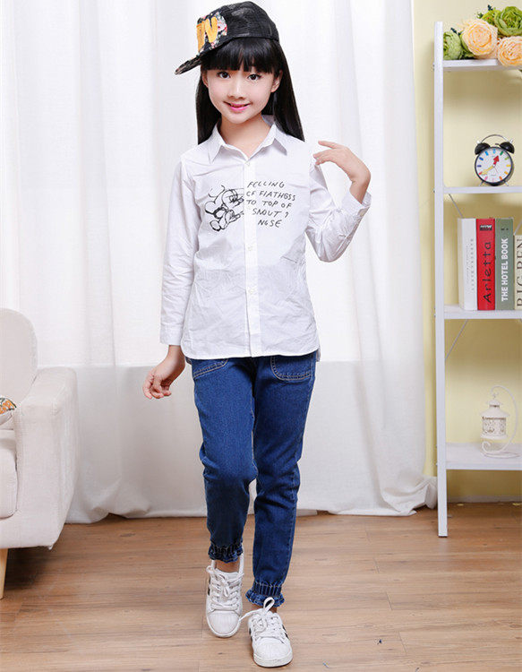 Chemise fille à manche longue - Ref 2085204 Image 8