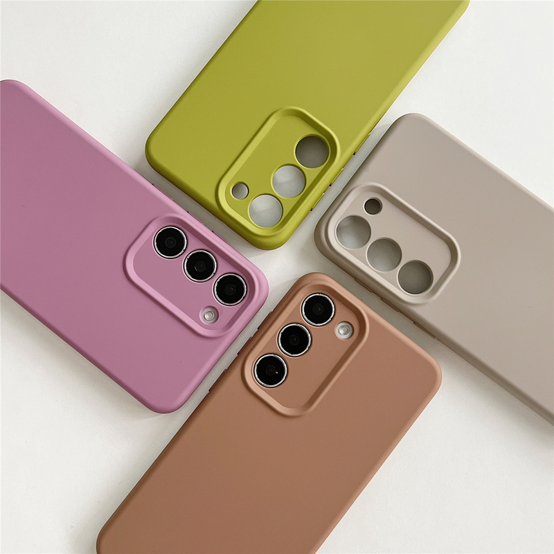 Suitable for Samsung S25 Phone Case, High-End S24 Ultra Premium Liquid S23+ Silicone S26 Plus New Model S26 Ultra Simple Solid Color S22+ Full Coverage S25+ Anti-Drop Protective Soft Case