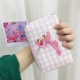 Hàn Quốc sáng tạo phim hoạt hình in dây kéo ví ngắn nữ Nhật Bản mềm em gái túi sinh viên dễ thương ví trái tim