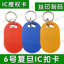 No. 6 Fudan ic Key card induction ic card property authorized access card icid composite card ic button m1 card