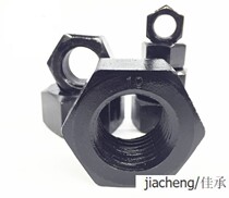 Grade 10 high strength fine tooth hex nut young tooth nut M27M30M33M36M39M42M45M48 Black