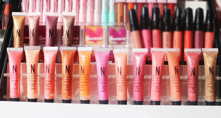 9.9 nàng tiên cá Ji môi màu siêu nhấp nháy hạt sequins cảm giác nước lip màu cát vàng kim cương lip gloss orange vàng 	son bóng apieu	
