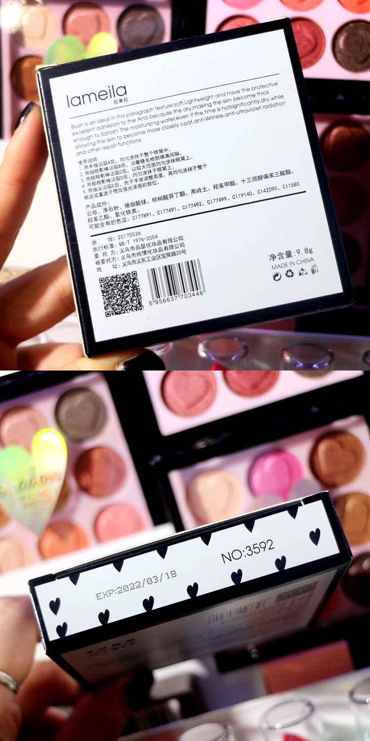 9.9 nhân dân tệ vận chuyển 9 màu tình yêu pearlescent eyeshadow khay đào trang điểm bí ngô trái đất màu trang điểm matte bóng mắt phấn mắt huda beauty