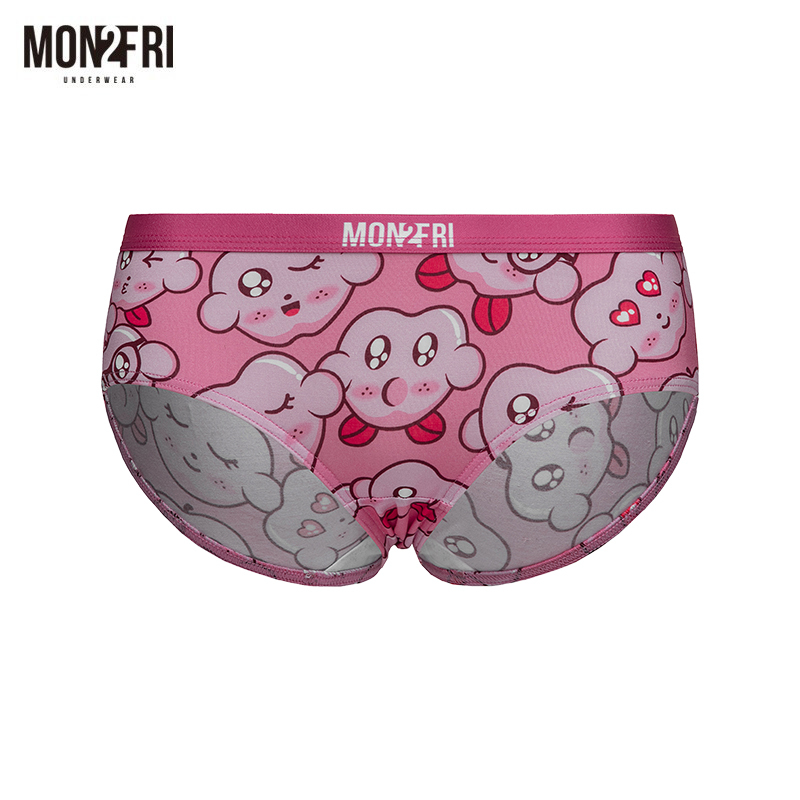 Mon2Fri Women's Underwear Pink Couple Briefs Sexy Fun Cartoon Cute Printed Shorts Gift Mon2Fri Women's Underwear Pink Couple Briefs Sexy Fun Cartoon Cute Printed Shorts Gift