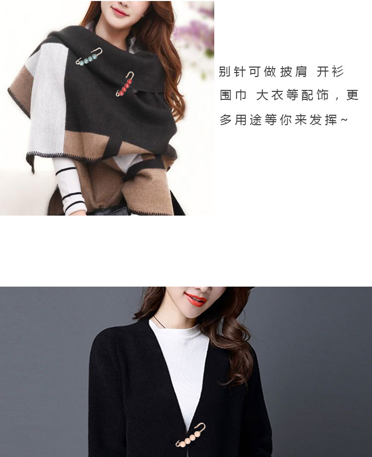 Màu sắc mùa hè mới Hàn Quốc Ngọc trai chống ánh sáng trâm cài áo cổ lọ pin nhỏ khóa tóc quần áo lắp ráp phụ nữ - Trâm cài cài áo chanel