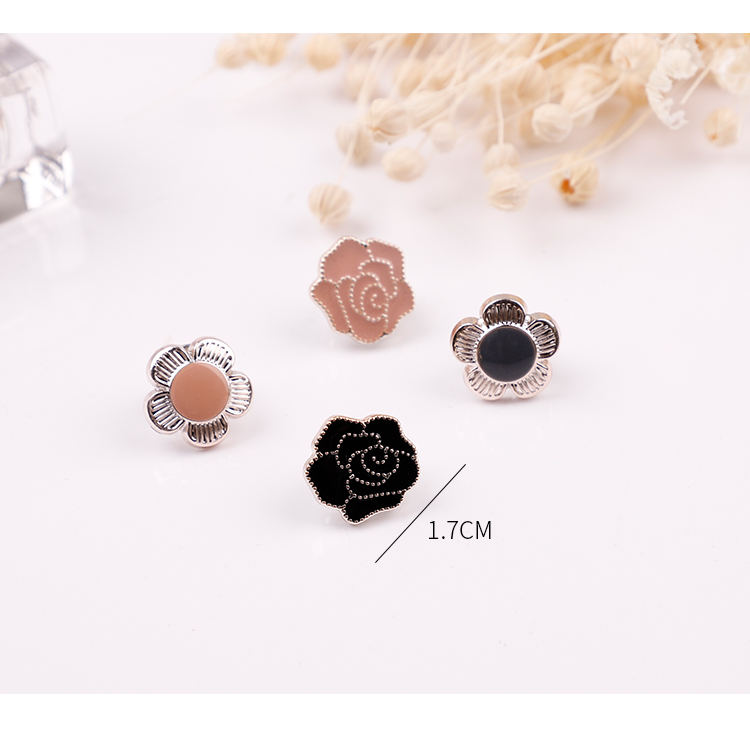 Hàn Quốc mini trâm cài áo sơ mi cổ trụ pin khóa cao cấp hoa hồng ngực hoa tây quần áo phụ kiện nữ ghim cài áo cao cấp
