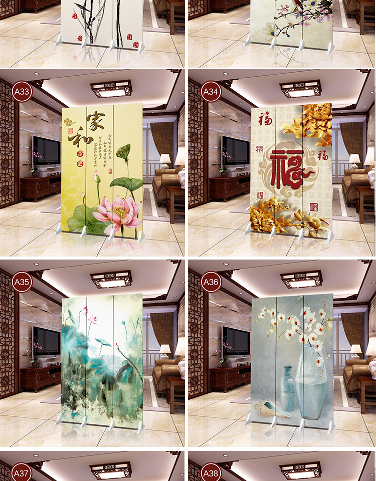 Trung Quốc màn hình phân vùng trang trí phòng khách hiện đại tối giản căn hộ nhỏ phòng ngủ đơn giản gấp vải di chuyển màn hình gấp - Màn hình / Cửa sổ khung cửa gỗ đẹp