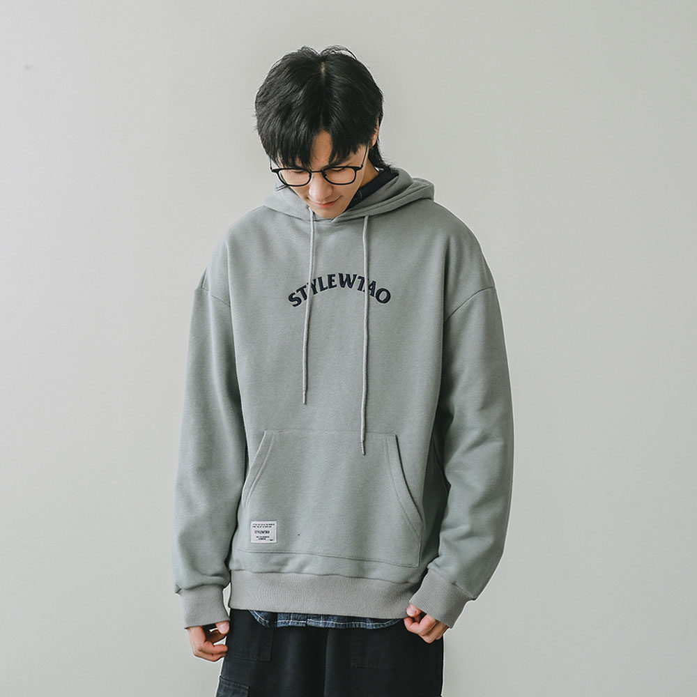 Original Lianhood Loose Embroidered Sweatshirt Autumn Winter Cover Thicken