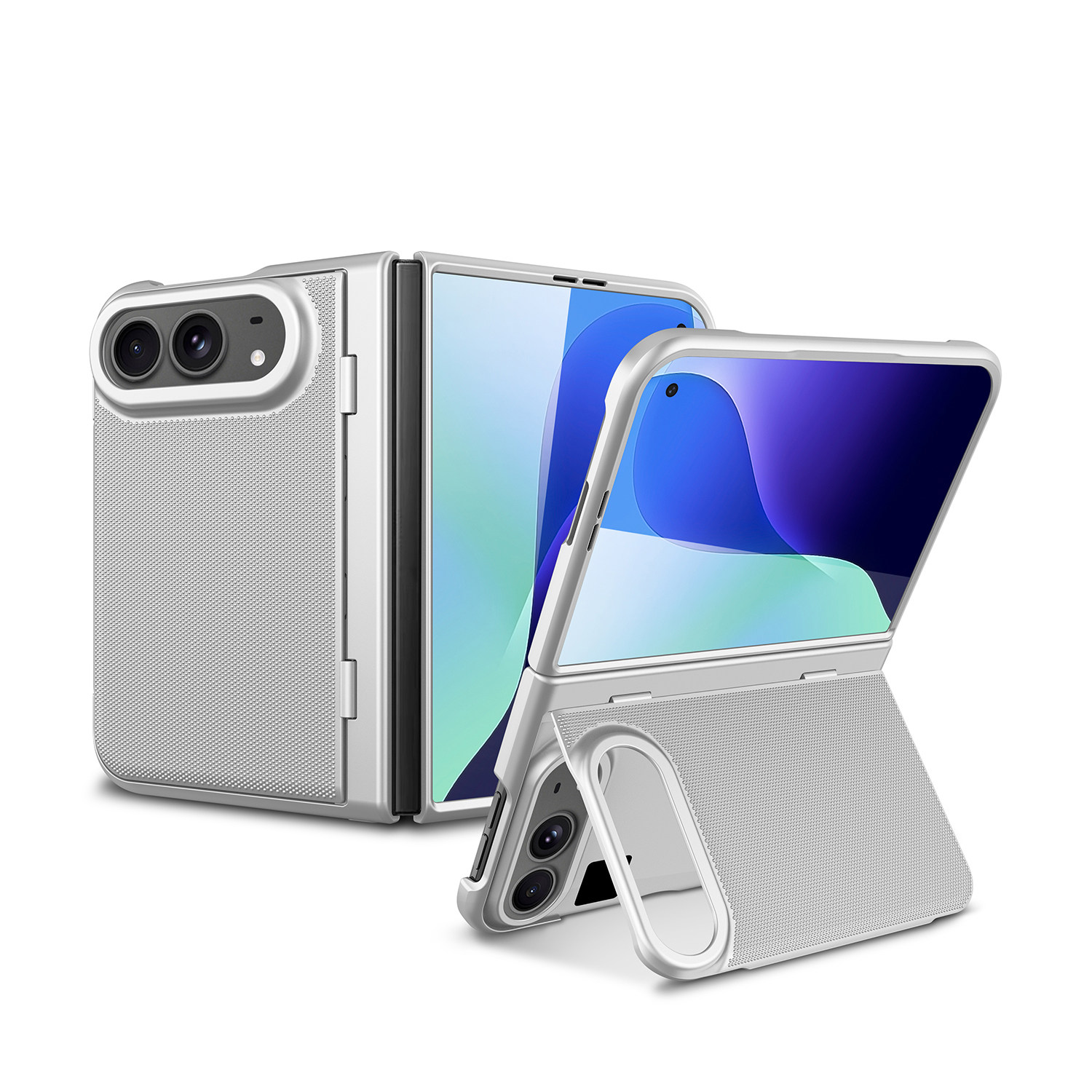 Style 5 — Card Stand Magnetic Front Frame Film iPhone Case