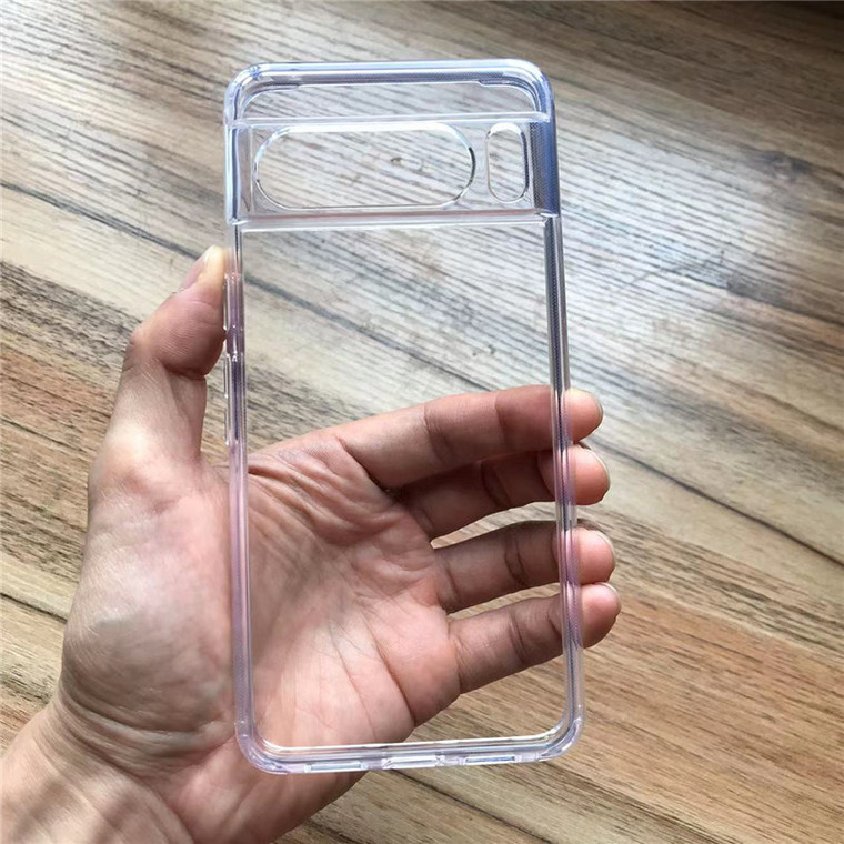 Transparent Clear Crystals Transparent Airbag 4 Corner Shock Absorbing 8, 8 Pro Google Pixel Phone Case