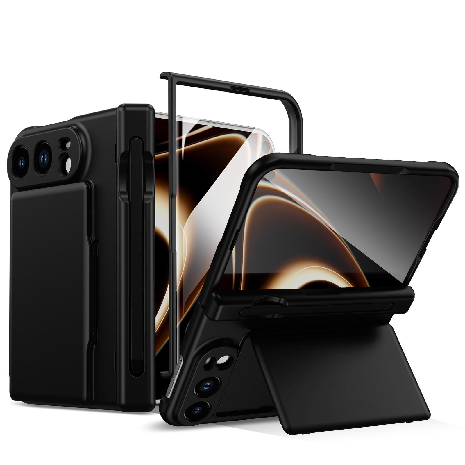 Style 7 — Card Holder Pen Slot Stand Hinge iPhone Case