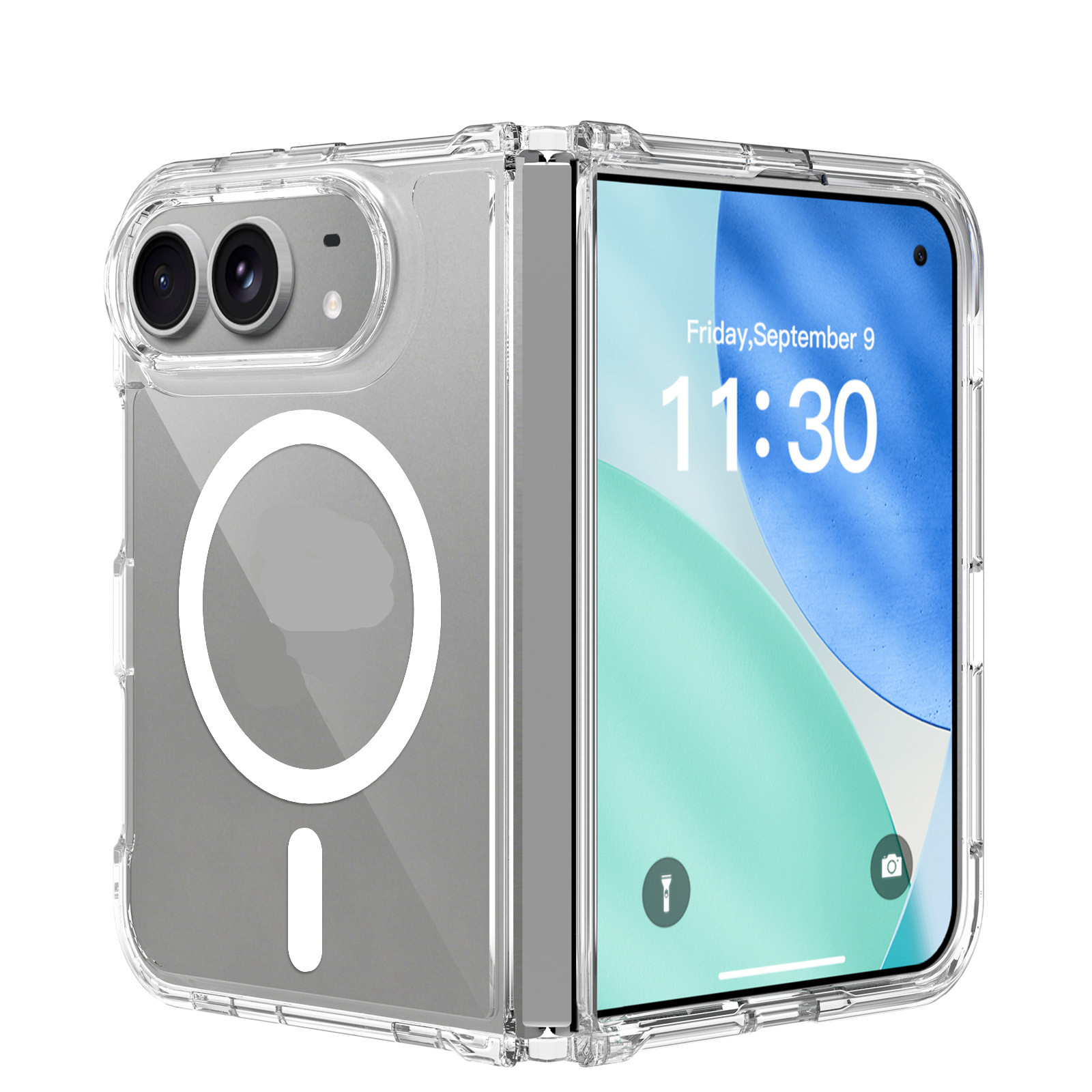 Style 3 — Magnetic Transparent Full-Body iPhone Case