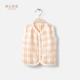 Áo vest cotton màu cho bé quần áo mùa hè áo vest cotton mỏng mùa xuân và mùa thu gạc áo ghi lê áo vest bé mặc bên ngoài áo vest nhỏ - Áo ghi lê