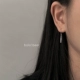Короткие серьги с одной палкой, одна пара