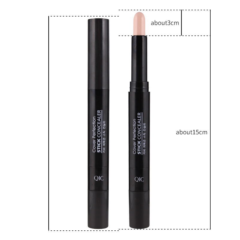 Mỹ phẩm Trang điểm QIC Double Head Highlight Shadow Pen Repair Cap Sticker Làm sáng bóng mặt sửa chữa Cap phấn highlight tạo khối