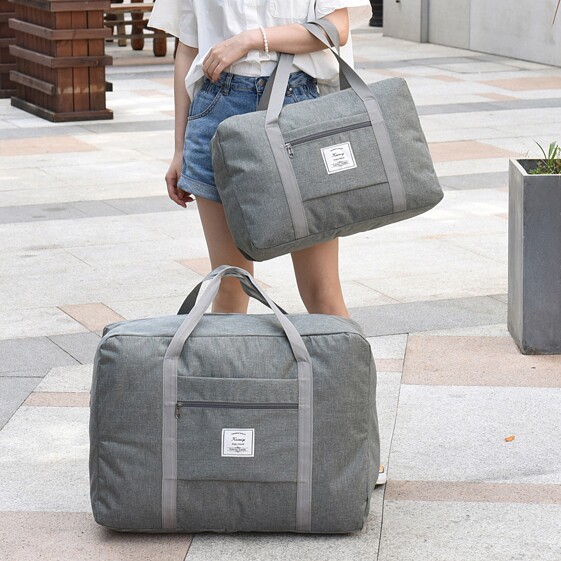 Oversized travel bag Hand luggage bag Moving bag Waterproof thickened storage bag Folding shipping bag can set the rod