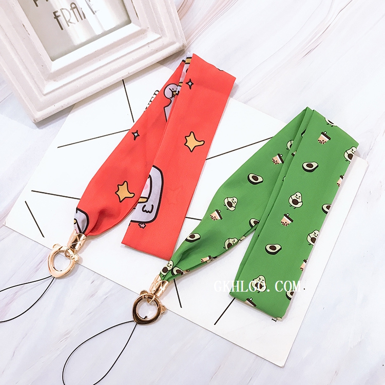 Chất lượng cao net đỏ phim hoạt hình điện thoại di động dây buộc chống mất khăn quàng cổ ruy băng treo cổ không mở rộng mô hình nữ dễ thương - Phụ kiện điện thoại di động mẫu ốp lưng đẹp