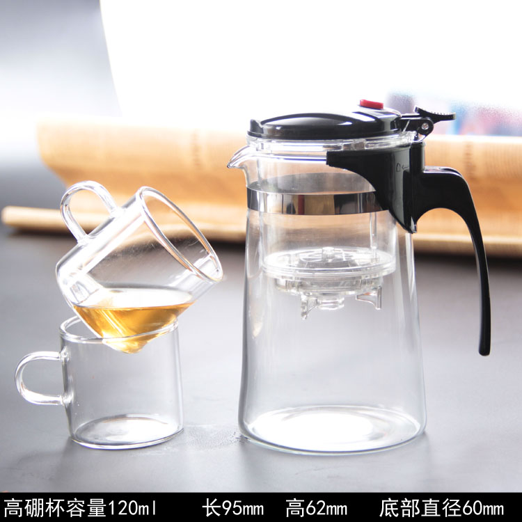 Ấm trà ly ấm trà chính hãng cao cấp chịu nhiệt nồi chịu nhiệt đầy đủ rửa và rửa tinh tế tách lọc bộ trà bên trong - Trà sứ bình pha trà lock&lock