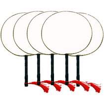  Group fan blank large round palace fan diy painting white fan Square white art fan