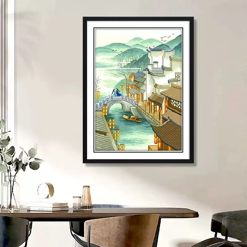 Lowerish Cross Emelcodery 2022 Новая линейная вышивка Jiangnan Skeerny Small Pack Китайская простая новичка ручной работы ручной работы