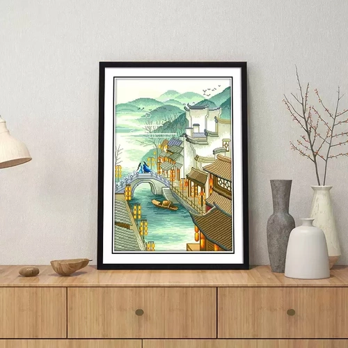 Lowerish Cross Emelcodery 2022 Новая линейная вышивка Jiangnan Skeerny Small Pack Китайская простая новичка ручной работы ручной работы