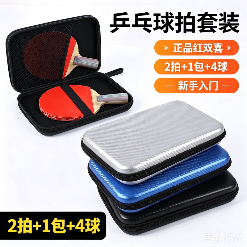 Aev Carbon Fiber Table Tennis Luxury Hard Shell Table Tennis Racket Portable Hard Square Special Storage New Model Case