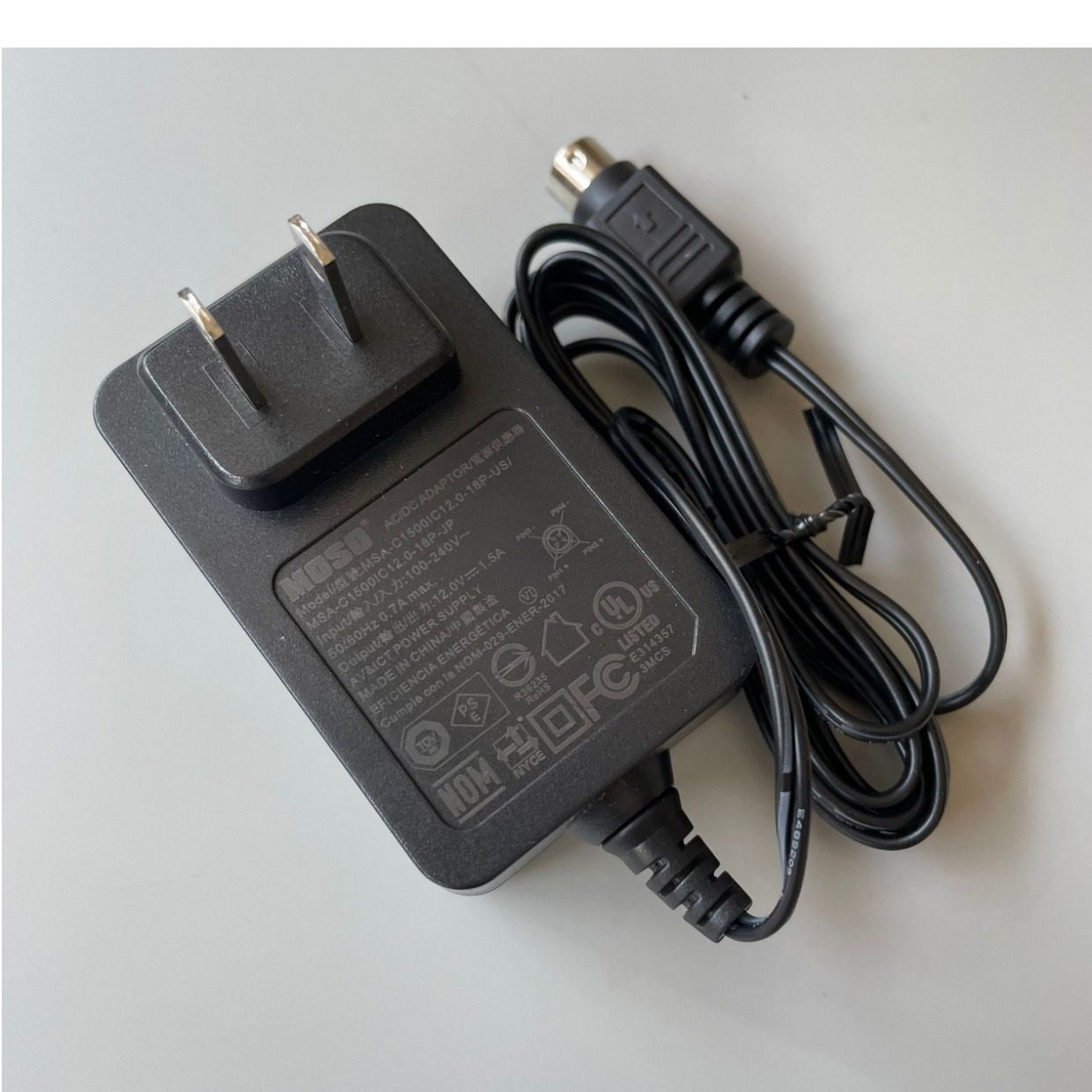 Genuine Moso MSA-C1500IC12.0-18P-US AC Adapter POE 12V 1.5A | eBay