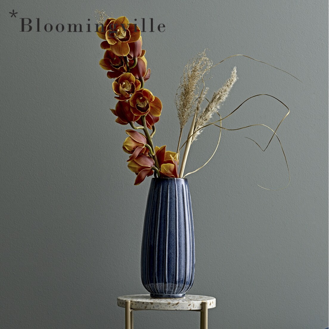Danish Bloomingville vase floral ceramic pendulum decorated with water bacon flower arrangement Home decoration Nordic imports