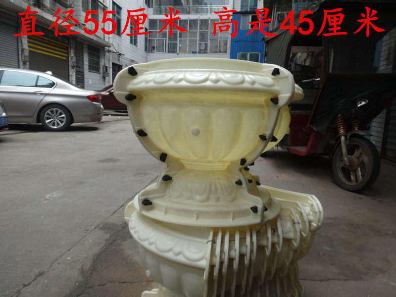 European prefabricated cement components Roman column mold ABS plastic steel large flower pot Feng Shui ball partition column decoration parts