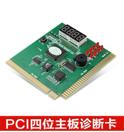 Desktop Computer 4 Bits Computer Troubleshooting Card PCI Motherboard Diagnostic Card Four Test Detection Card Accessories