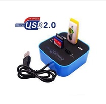 Versatile USB splitter Multiin-one card reader luminous combo usb hub hub card reader