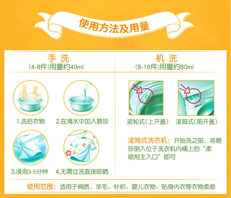 Hàn Quốc nhập khẩu nước xả quần áo Bizhen dung dịch giặt chống mùi hôi 2100ml hồng 2 gói - Phụ kiện chăm sóc mắt