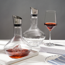 Crystal glass red wine quick decanter European home waterfall wine divider Hulk creative iceberg decanter