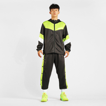 Autumn and winter basketball appearance suit set warm-up competition training team uniform uniform jacket Sports Basketball full-open breasted pants