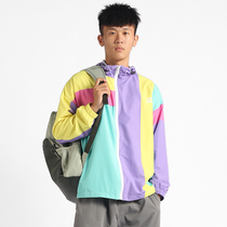 Basket sports windbreaker 2021 new autumn zipper jacket mens trend casual waterproof windproof hooded assault jacket