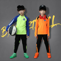 Basket Man Children Autumn Winter Custom Basketball Training Clothing Suit Fitness Running Sports Plus Suede Long Sleeve Warm Clothes Pants Man