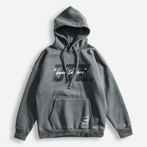 Basket Man Boost joint 2021 Winter casual weaters male and female tide cards loose high street plus suede hooded sweatshirt