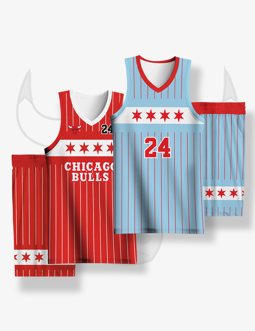 Retro bulls basketball suit suit men's jersey Adult children's game uniform group purchase custom printed word printed number