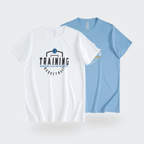 Basketball Short Sleeve American Throw Basketball Suit Men T-Shirt Jacket Running Fitness Clothes Breathable Loose Speed Dry Trend Training Suit