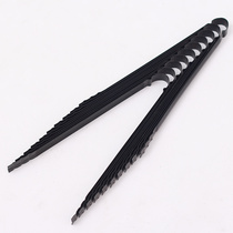 Baked taste outdoor barbecue clip food clip charcoal clip food tweezers extended clip carbon black steel clip