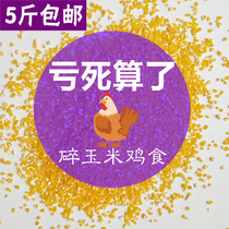 Feeding hens food of chicken crushed corn particles eggs feed particles chicken fishing wild fishing ducks and geese 5 catties
