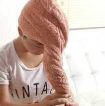 Strengthen the thickening dry hair hat ; super strong water absorption pack headscarf wipe hair towel dry hat bath cap