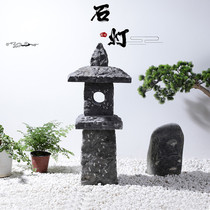 Bluestone antique stone lantern Japanese garden floor lamp Outdoor villa corridor lighting Lighthouse Indoor and outdoor decoration ornaments