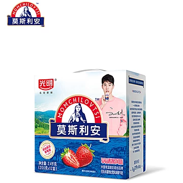 【光明莫斯利安】草莓酸酪风味酸奶*12盒