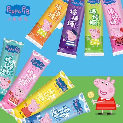 【乐达】小猪佩奇水果味棒棒糖24支