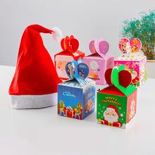 圣诞节圣诞帽+5个苹果盒
