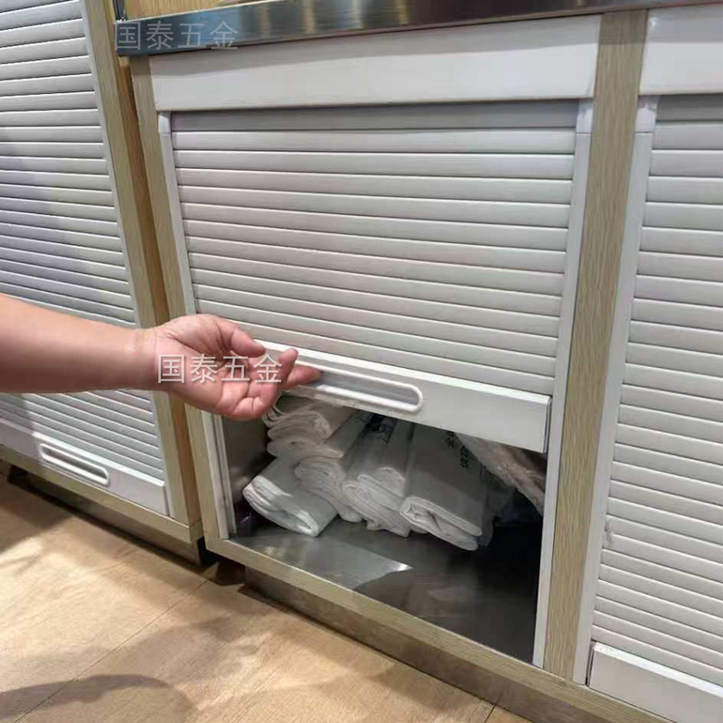 Manual Plastic Pvc Roller Shutter Door for Cabinets, Wardrobes, Sliding Doors, Kitchen Curved Cabinet Doors, Blinds, and Shade Curtains